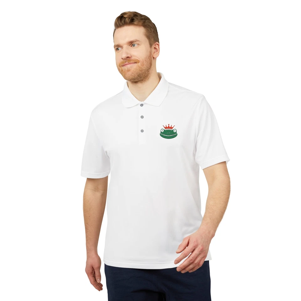 Fun Frog Graphic Performance Polo, Casual Wear, Sports, Gift for Him, Summer - Image 6