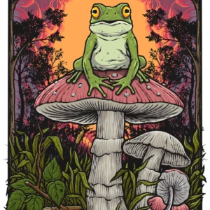 Frog Banner 13oz Vinyl | Waterproof Single-Sided Print | Custom Sizes Available