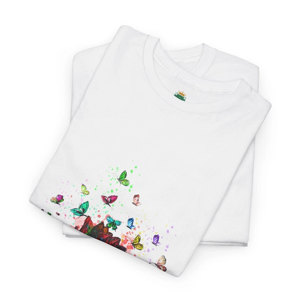 Stegosaurus Tee, Dinosaur Shirt, Butterfly T-Shirt, Prehistoric Top, Animal - Image 13