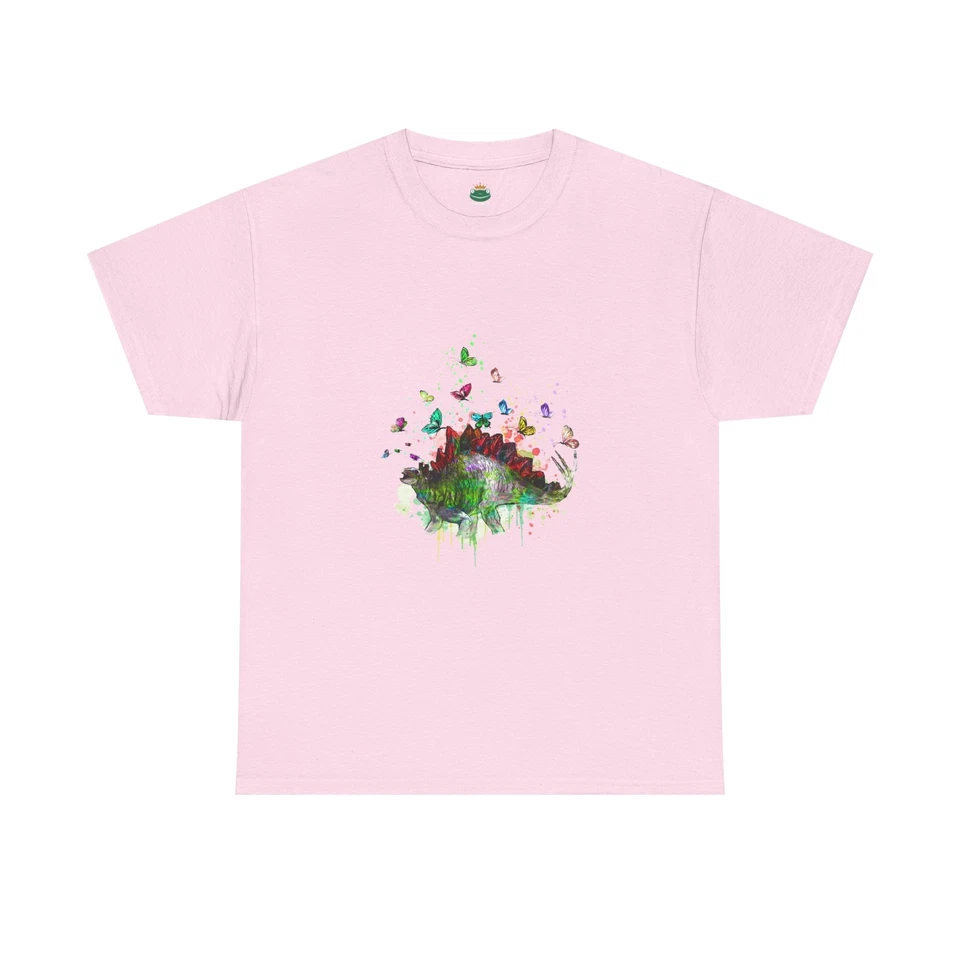 Stegosaurus Tee, Dinosaur Shirt, Butterfly T-Shirt, Prehistoric Top, Animal - Image 5
